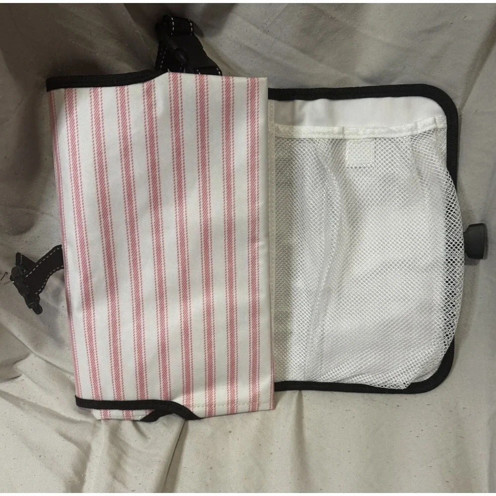 Scout Baby Changing Mat Pink And White Stripe